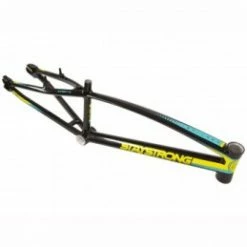 Marque Cadre Staystrong® For Life V2 - Noir/Jaune -Pièces BMX Race Soldes cadre stay strong for life v2 black yellow teal 1