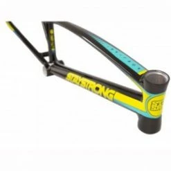 Marque Cadre Staystrong® For Life V2 - Noir/Jaune -Pièces BMX Race Soldes cadre stay strong for life v2 black yellow teal 2