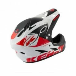 Marque Casque Intégral Kenny® Down Hill - Rouge/Blanc -Pièces BMX Race Soldes casque downhill white red 1