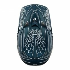 Marque Casque Intégral Troy Lee Design® D3 Fiberlite Spiderstripe - Bleu -Pièces BMX Race Soldes casque integral troy lee design r d3 fiberlite spiderstripe bleu 3