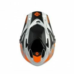 Marque Casque Kenny® Downhill Neon Orange Sylver -Pièces BMX Race Soldes casque kenny downhill neon orange sylver 1 2