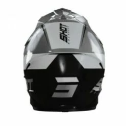 Marque Casque Intégral Shot® Chase - Noir/Gris -Pièces BMX Race Soldes casque shot furious chase black grey glossy 2