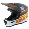 Marque Casque Shot Furious Shining Grey Glossy -Pièces BMX Race Soldes casque shot furious shining grey glossy