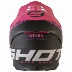 Marque Casque Intégral Shot® Furious Storm - Noir/Rose -Pièces BMX Race Soldes casque shot furious storm black fushia matt 2