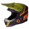 Marque Casque Shot Furious Storm Black Kaki Orange Matt -Pièces BMX Race Soldes casque shot furious storm black kaki orange matt