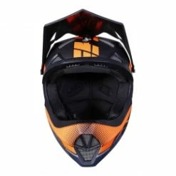 Marque Casque Intégral Shot® Rogue Raze - Gris/Orange Fluo -Pièces BMX Race Soldes casque shot rogue raze neon orange grey bmx race 1