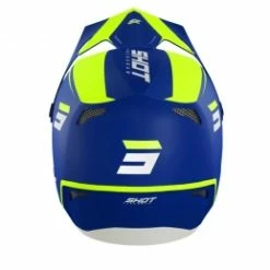 Marque Casque BMX Shot® Rogue United KID - Bleu/Jaune Fluo -Pièces BMX Race Soldes casque shot rogue united blue neon yellow glossy 5