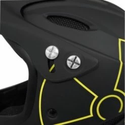Marque Casque Intégral BMX Gist® Fall - Noir/Jaune -Pièces BMX Race Soldes casque velo bmx integral fall noir deco jaune taille 57 61cm vendu en boite conforme en1078 5