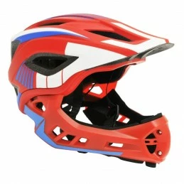 Marque Casque BMX/DH Kiddi Moto® IKON Rouge/Bleu/Blanc 3 Marque Casque BMX/DH Kiddi Moto® IKON Rouge/Bleu/Blanc
