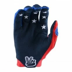 Marque Gants BMX TroyLee Designs® Air Star & Stripes - Rouge/Bleu -Pièces BMX Race Soldes gants air star stripes redblue troylee designs adulte 1