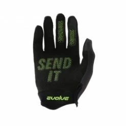 Marque Gants Evolve® CRP KID - Noir/Jaune Fluo -Pièces BMX Race Soldes gants evolve r crp kid noir jaune fluo 1