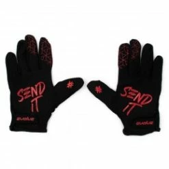 Marque Gants BMX/DH Evolve® Send It - Rouge/Noir -Pièces BMX Race Soldes gants evolve send it red black 2
