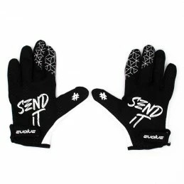 Marque Gants BMX Evolve® Send It - Blanc/Noir 4 Marque Gants BMX Evolve® Send It - Blanc/Noir – Image 2