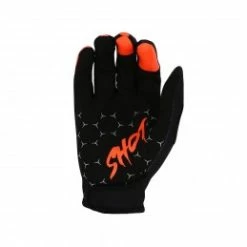 Marque Gants BMX Shot® Rogue Cup KID - Noir/Orange -Pièces BMX Race Soldes gants shot bmx rogue cup kid black orange 1