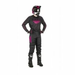 Marque Maillot Fly® F-16 2021 KID - Noir/Rose -Pièces BMX Race Soldes maillot fly f 16 2021 noirrose 2
