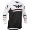 Marque Maillot Fly® Kinetic K120 2020 - Noir/Blanc/Rouge -Pièces BMX Race Soldes maillot fly kinetic k120 2020 enfant noirblancrouge
