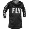 Marque Maillot Fly® F-16 KID - Noir/Blanc -Pièces BMX Race Soldes maillot fly r f 16 kid noir blanc