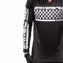 Marque Maillot StayStrong® Checker - Noir -Pièces BMX Race Soldes maillot staystrong checker black 2