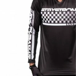Marque Maillot Staystrong® Checker KID - Noir -Pièces BMX Race Soldes maillot staystrong r checker kid noir 2