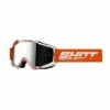 Marque Masque Shot® Iris Jet - Orange/Blanc -Pièces BMX Race Soldes masque shot iris jet orange white glossy