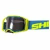 Marque Masque Shot® Lite - Bleu/Jaune -Pièces BMX Race Soldes masque shot lite neon orange blue glossy 1