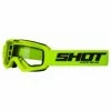 Marque Masque Shot® Rocket KID - Jaune Fluo -Pièces BMX Race Soldes masque shot rocket kid neon yellow