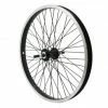 Marque Roue Bmx 20" Arriere Noir Moy Alu Noir 48T. Axe De 10